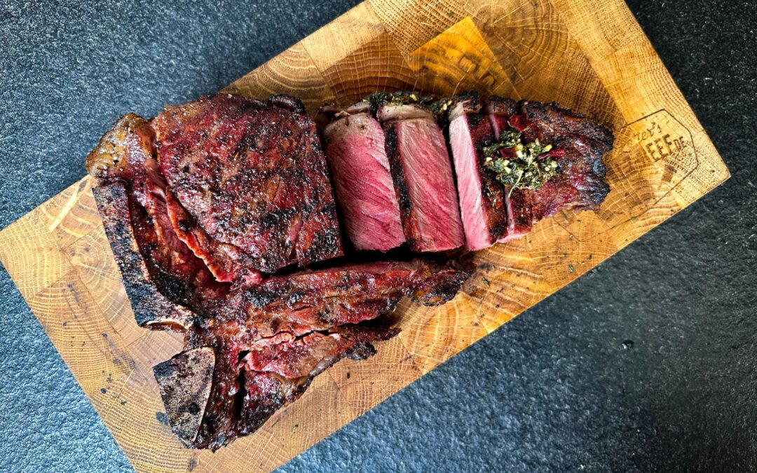 Clubsteak rueckwaerts mit Chimichurri