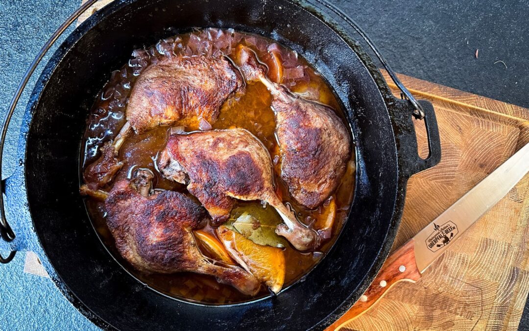 Entenkeulen im Dutch Oven