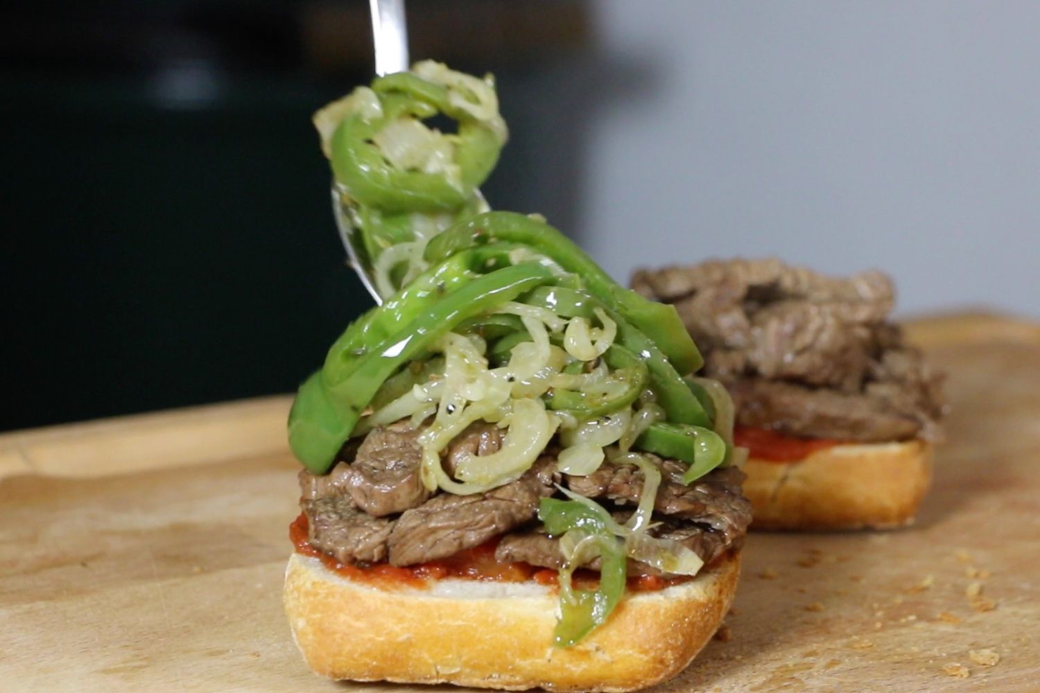 Cheese Skirt Steak Sandwich