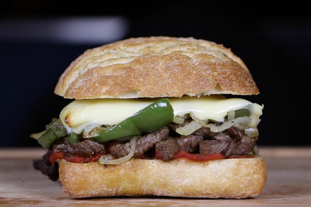 Cheese Skirt Steak Sandwich