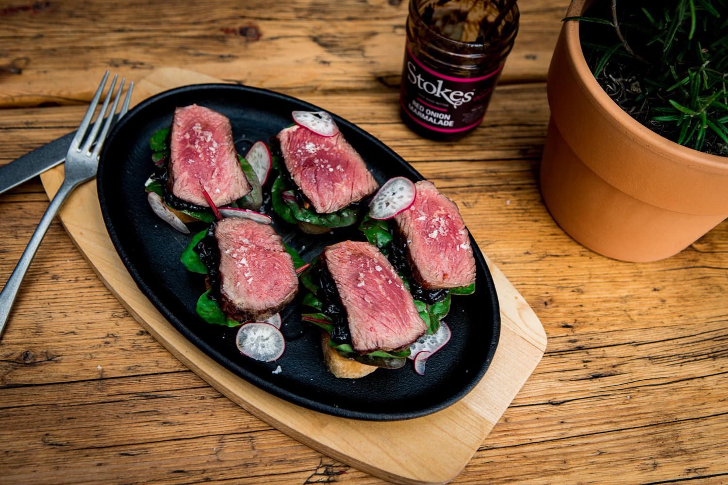 Ribeye Steak Crostini