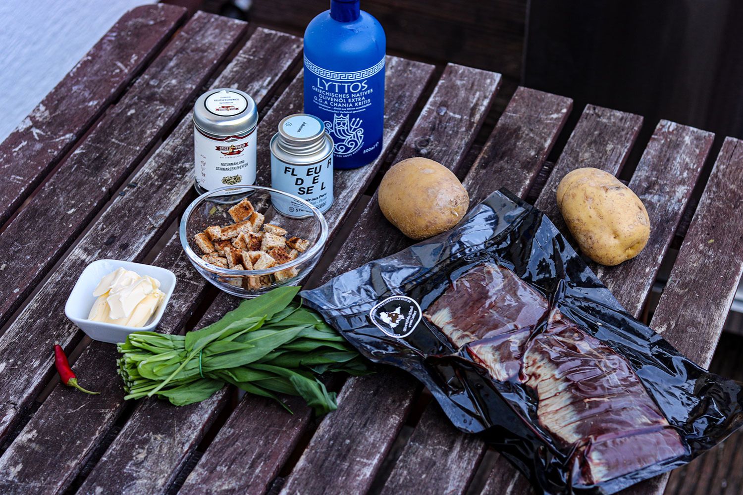 Skirt Steak mit Bärlauchbutter