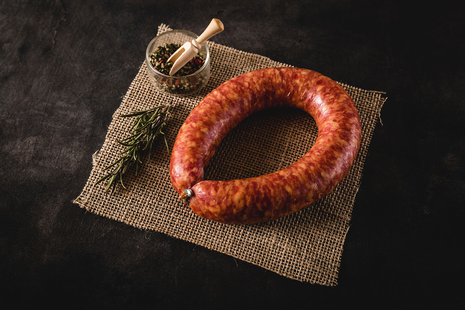 Geräucherte Oberpfälzer Bauernbratwurst im Ring