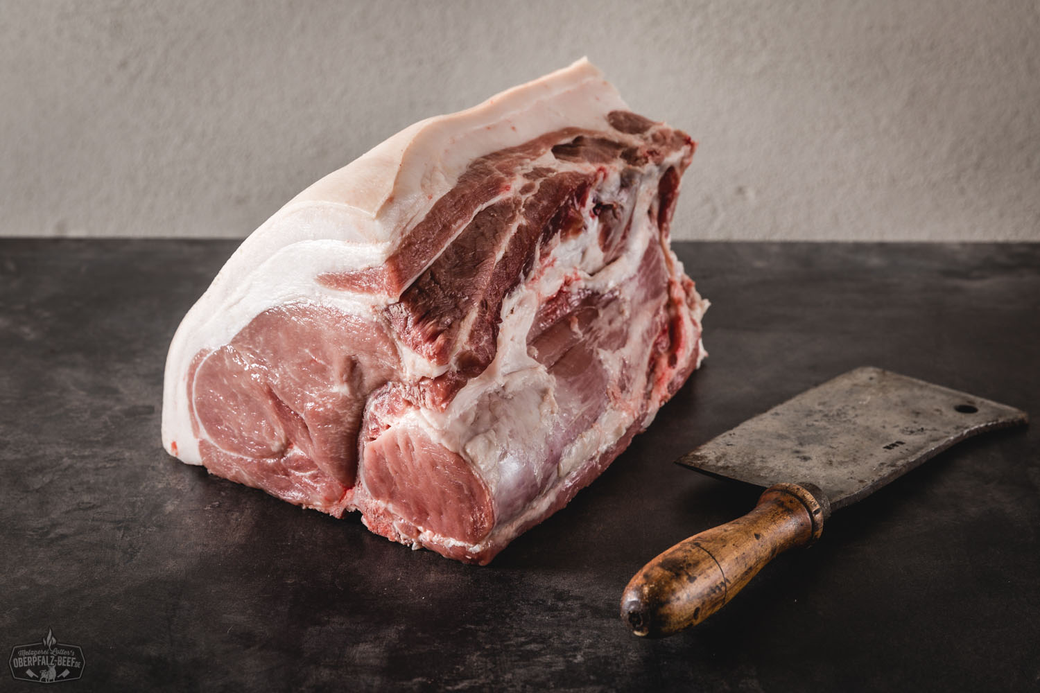 Halbes Kotelett Filetcut frisch vom Oberpfälzer Landschwein – saftiges Schweinefleisch, perfekt für Grill und Pfanne.