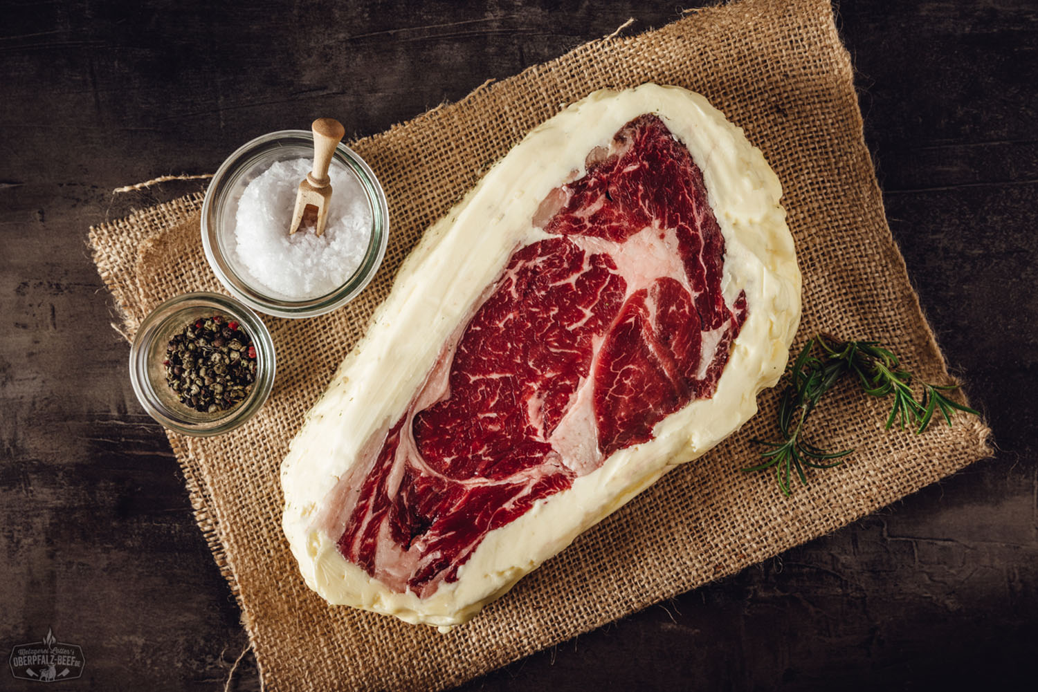 Entrecote Rib Eye Steak vom Rind Butter-Aged