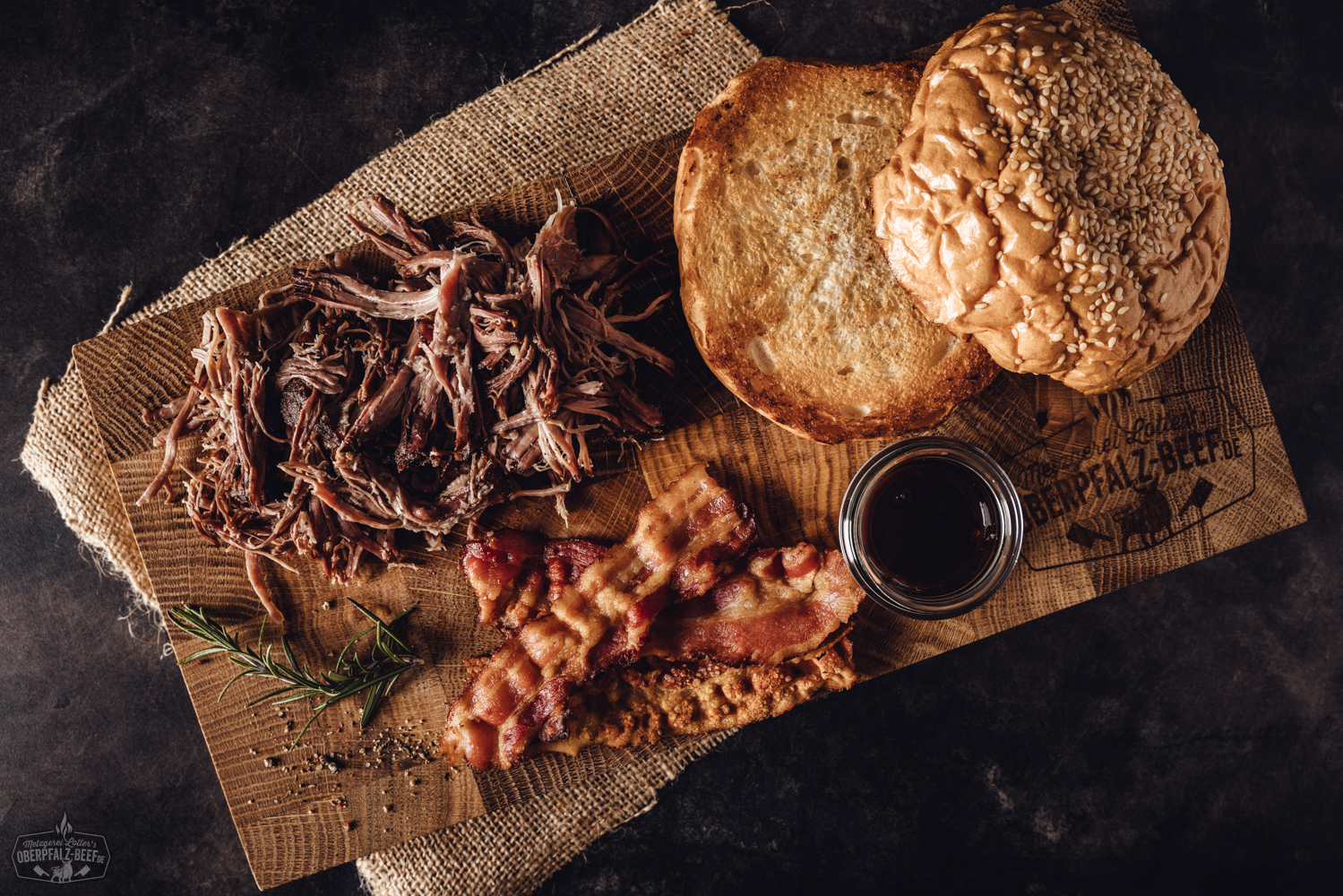 Sous Vide vorgegarte Pulled Beef Box