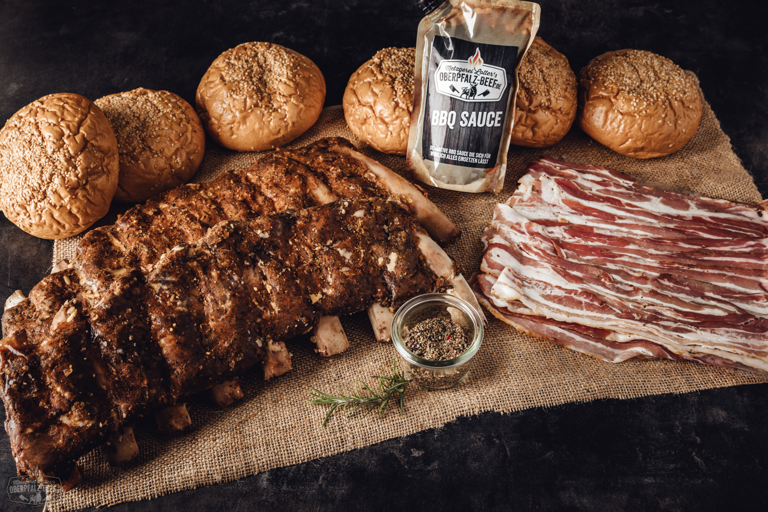 Sous-vide vorgegarte Beef Back Ribs Box vom Oberpfalz Rind, perfekt zubereitet für den ultimativen Grillgenuss.