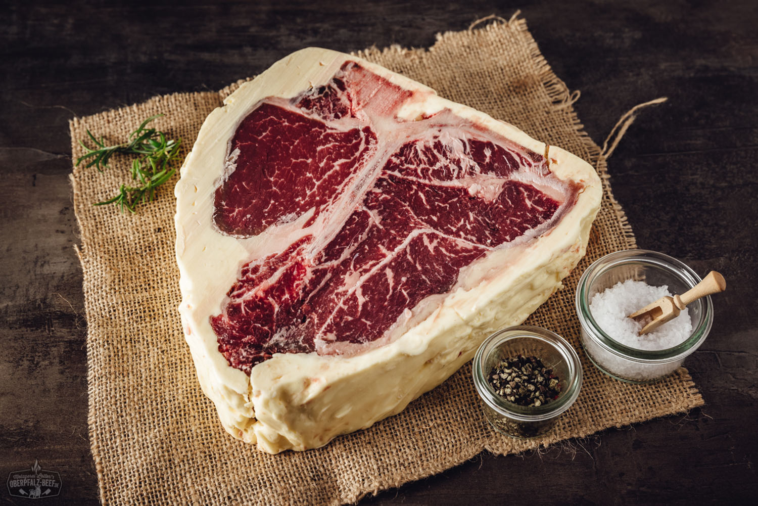 Porterhouse Steak vom Rind Butter-Aged