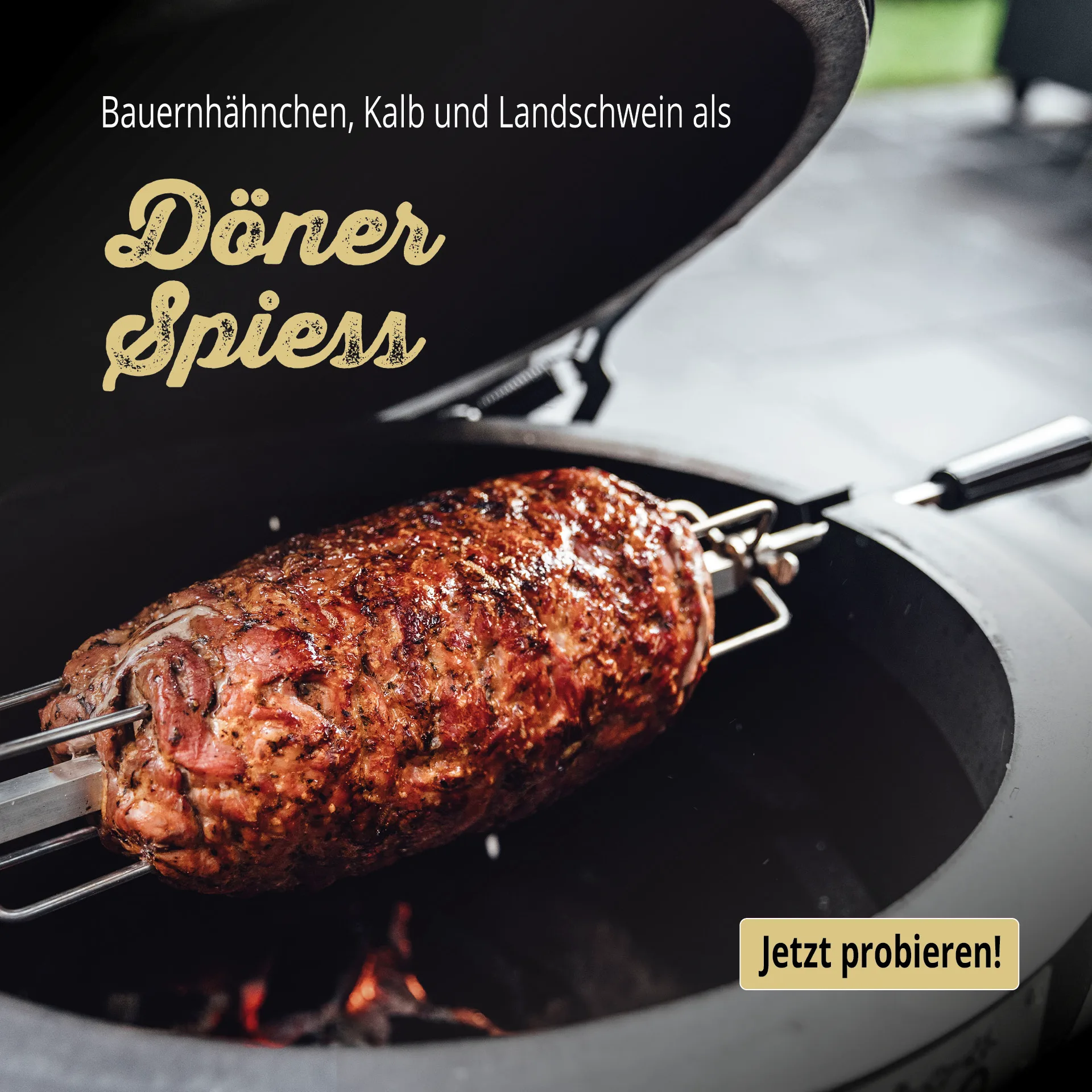 Bild eines köstlichen Oberpfalz Beef Döners, zubereitet mit hochwertigem Rindfleisch aus der Oberpfalz, serviert in einer knusprigen Dönertasche mit frischen Salaten und aromatischen Saucen - typisch bayerischer Genuss.