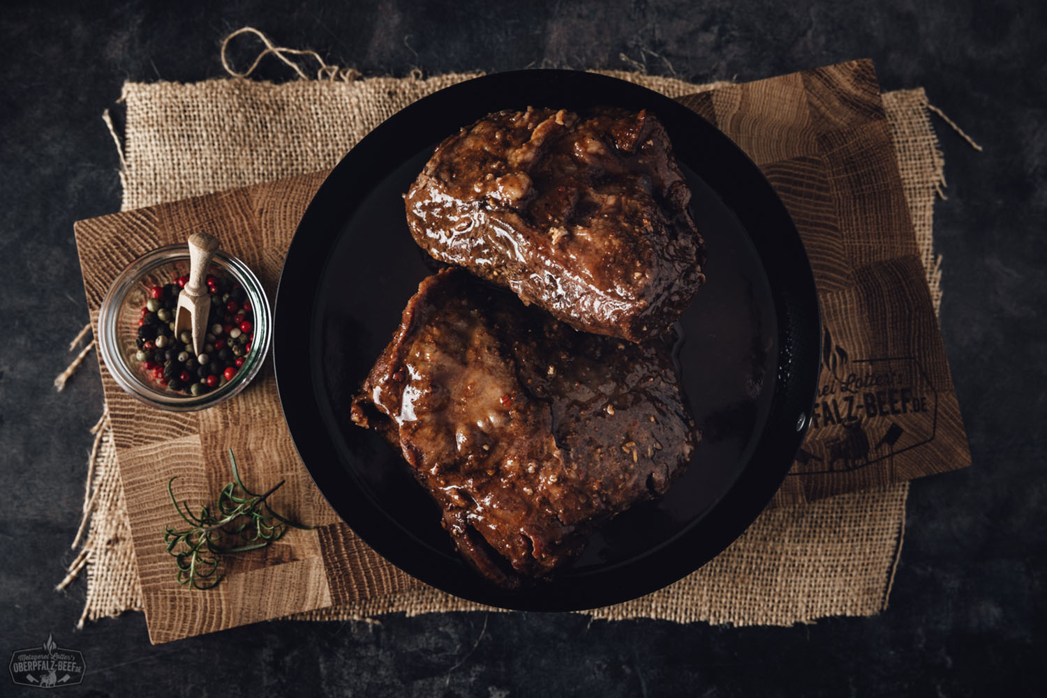 Sous Vide vorgegarte Ochsenbacke