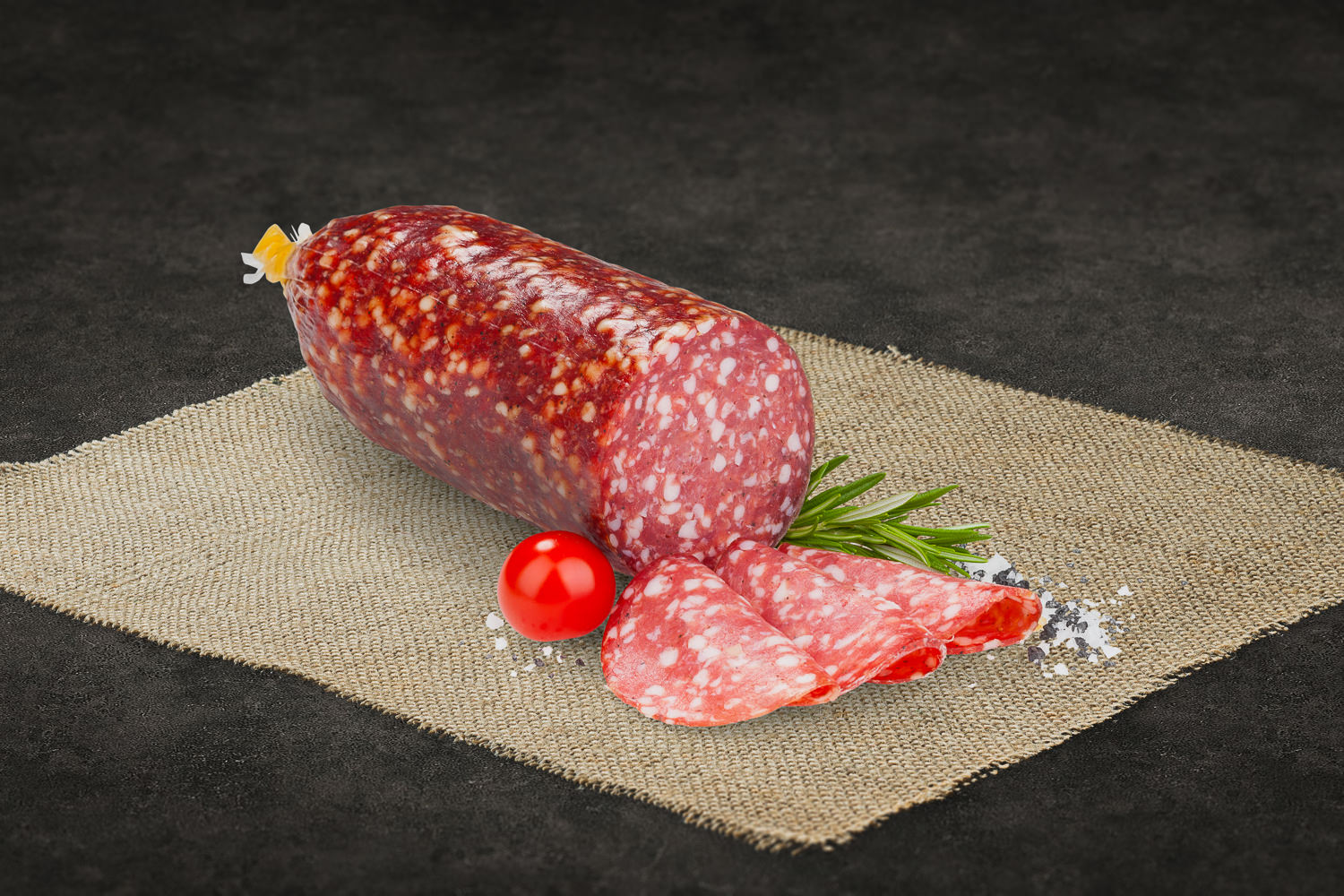 Siliana Luftgetrocknete Salami geschnitten