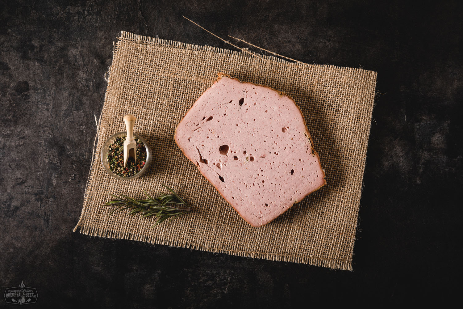 Brotzeitscheibe Leberkäse