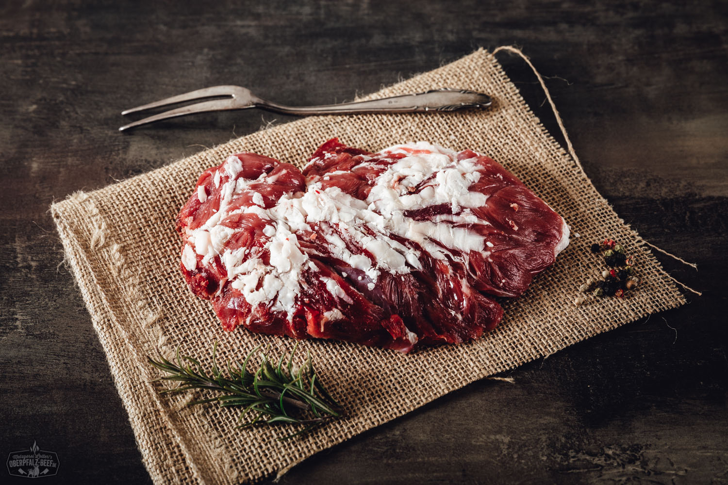 Spider Steak wet aged vom Oberpfalz Rind - saftig, zartes Fleischstück mit einzigartiger Marmorierung, perfekt für Grill und Pfanne, regionale Premiumqualität aus der Oberpfalz.