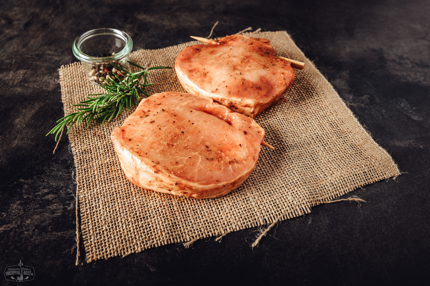 Tomate Mozzarella Tasche vom Schweinerücken