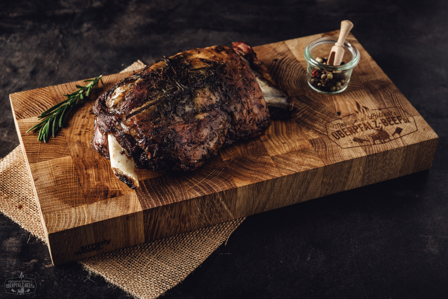 Sous Vide vorgegarte Lammschulter vom Lamm