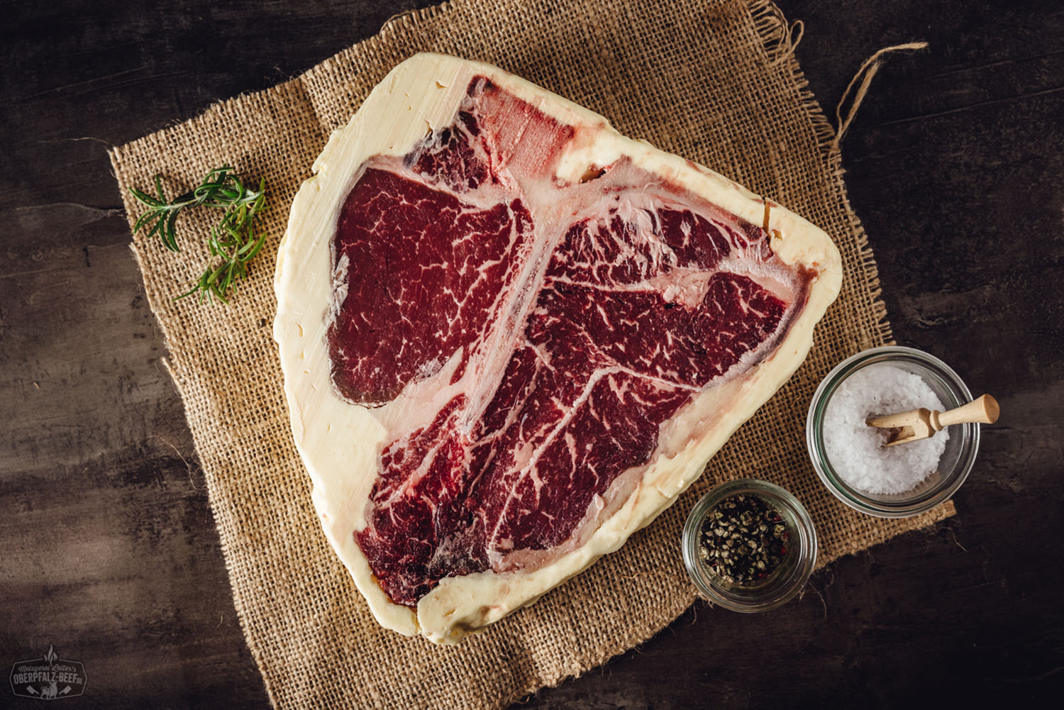 Porterhouse Steak vom Rind Butter-Aged